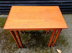 Set of 2 Teak Nesting Tables