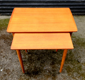 MCM Teak Nesting Tables (2)