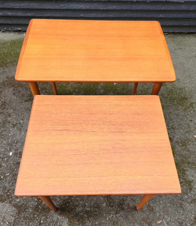 MCM Teak Nesting Tables (2)