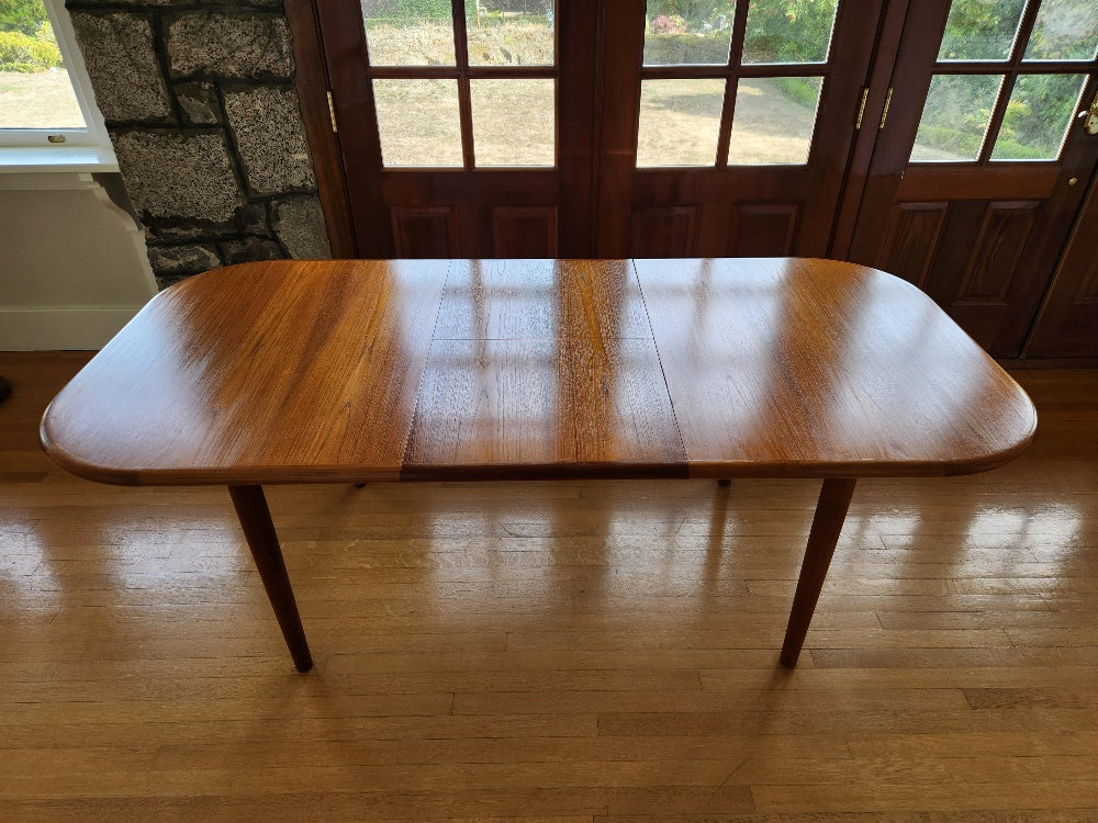 Vintage Teak Table with Butterfly Leaf