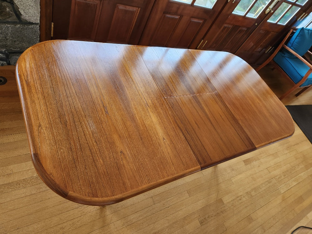 Vintage Teak Table with Butterfly Leaf