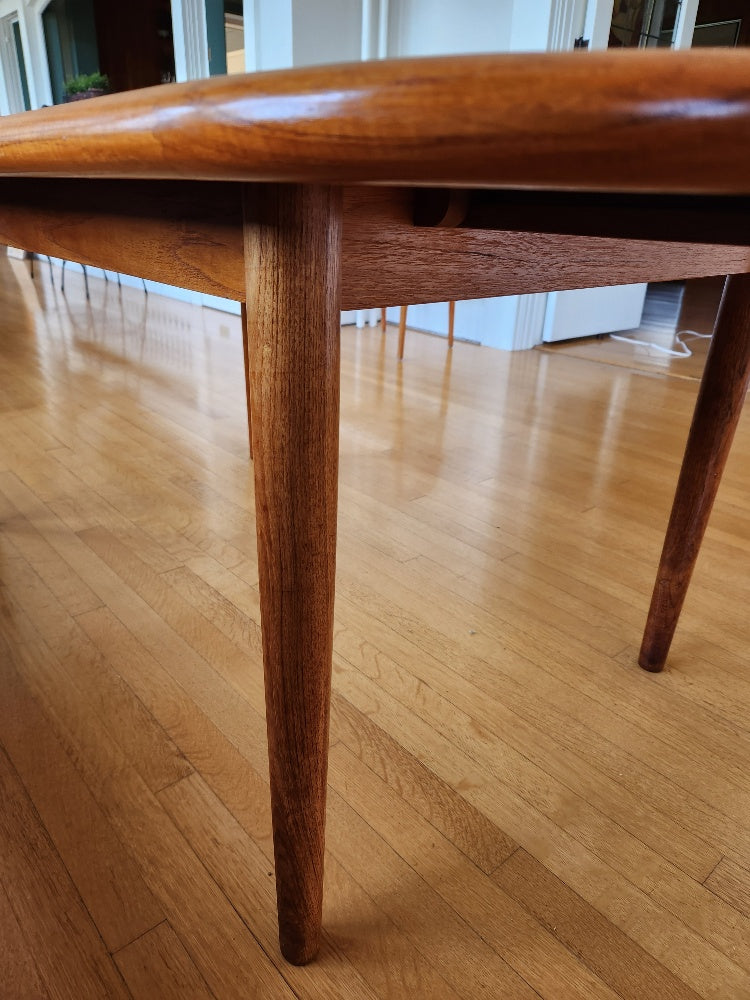Vintage Teak Table with Butterfly Leaf