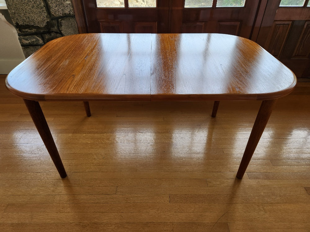 Vintage Teak Table with Butterfly Leaf