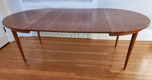 MCM Round Teak Dining Table - Cook Street Vintage