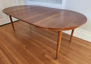 MCM Round Teak Dining Table - Cook Street Vintage