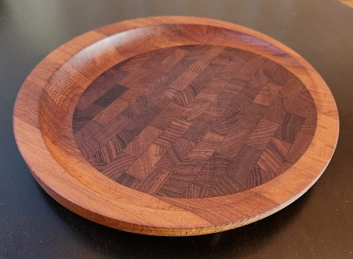 Large Dansk JHQ Round Staved Teak Charcuterie Board