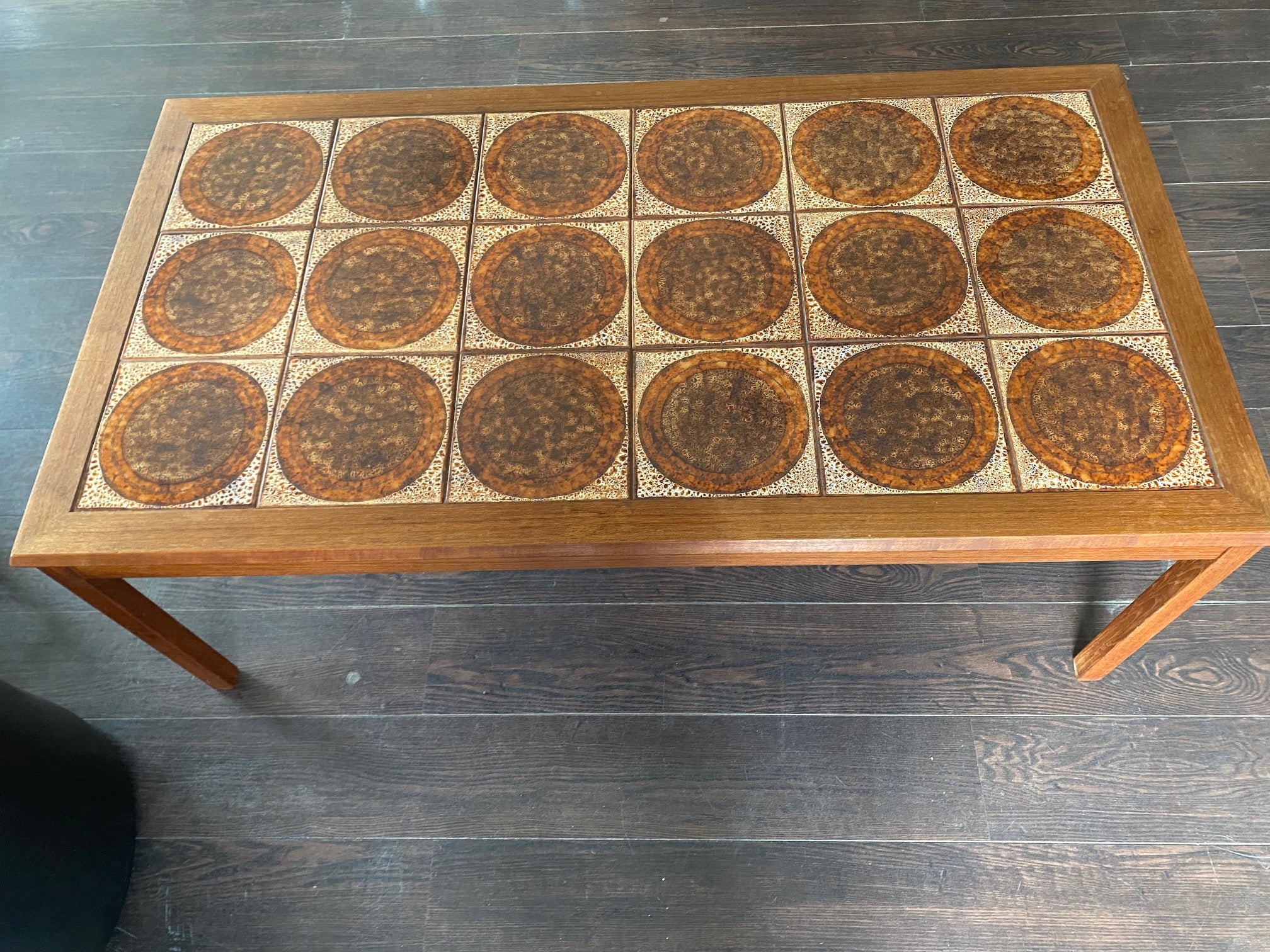 MCM Danish Teak and Tile Top Coffee Table