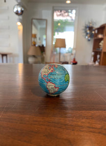 Vintage German Tin Globe Pencil Sharpener