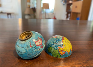 Vintage German Tin Globe Pencil Sharpener