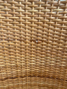 image of damage on MCM Wicker Bucket Seat by Tropic Cane- Cook Street Vintage