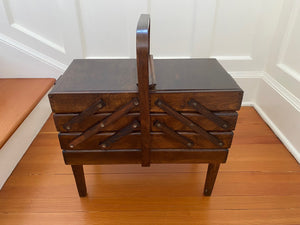 Large Vintage Expanding Sewing Kit- Cook Street Vintage