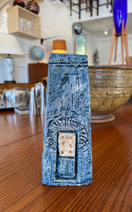 Front of Penny Black Troika Tapered "Coffin" Vase- Cook Street Vintage