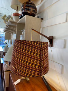 Fabulous Vintage Wall Mounted Walnut MCM Swinging Lamp- Cook Street Vintage