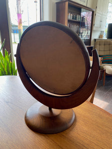 Scandinavian Teak Table Top Mirror