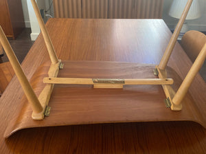 Gorgeous vintage breakfast tray with elegant tapered folding legs. "The Mayfold" made in England by Paragon- Cook Street Vintage