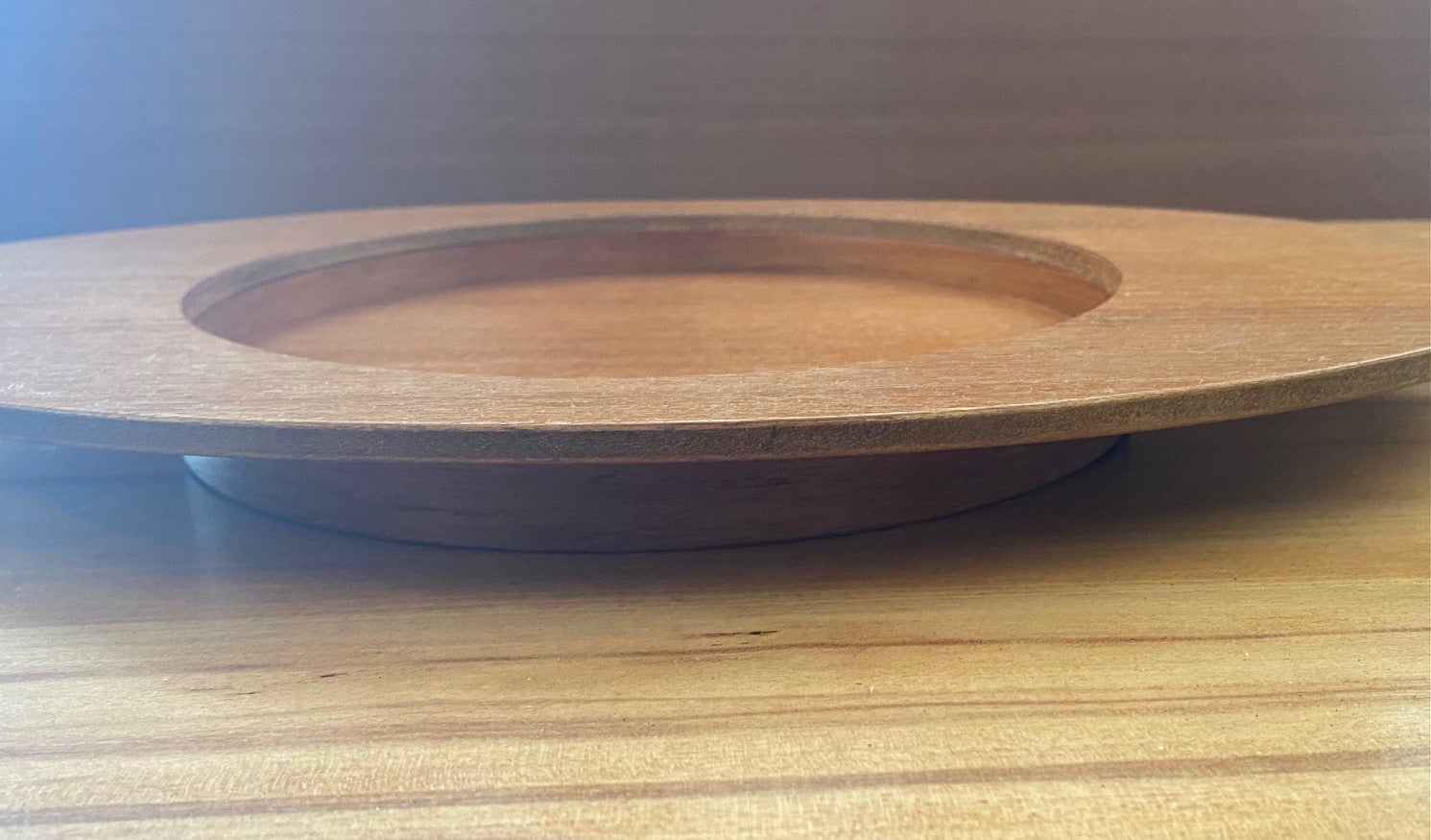 Vintage Oval Teak Serving Tray-Small