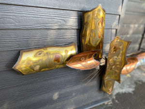 Stunning MCM brutalist metal wall sculpture by Canadian artist Jara Kasik- Cook Street Vintage