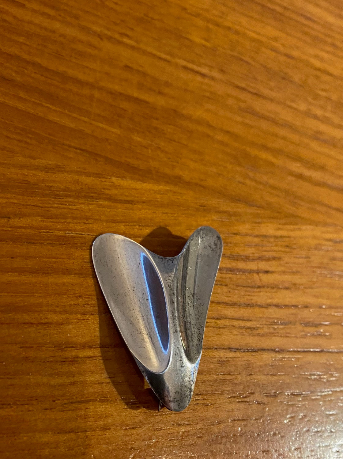 Scandinavian Sterling Silver (925) Oak Leaf/ Heart Shaped Pin