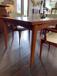 Teak Dining Table with 2 leaves