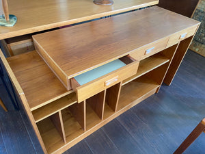 Vintage Expanding Entertainment Unit and Desk