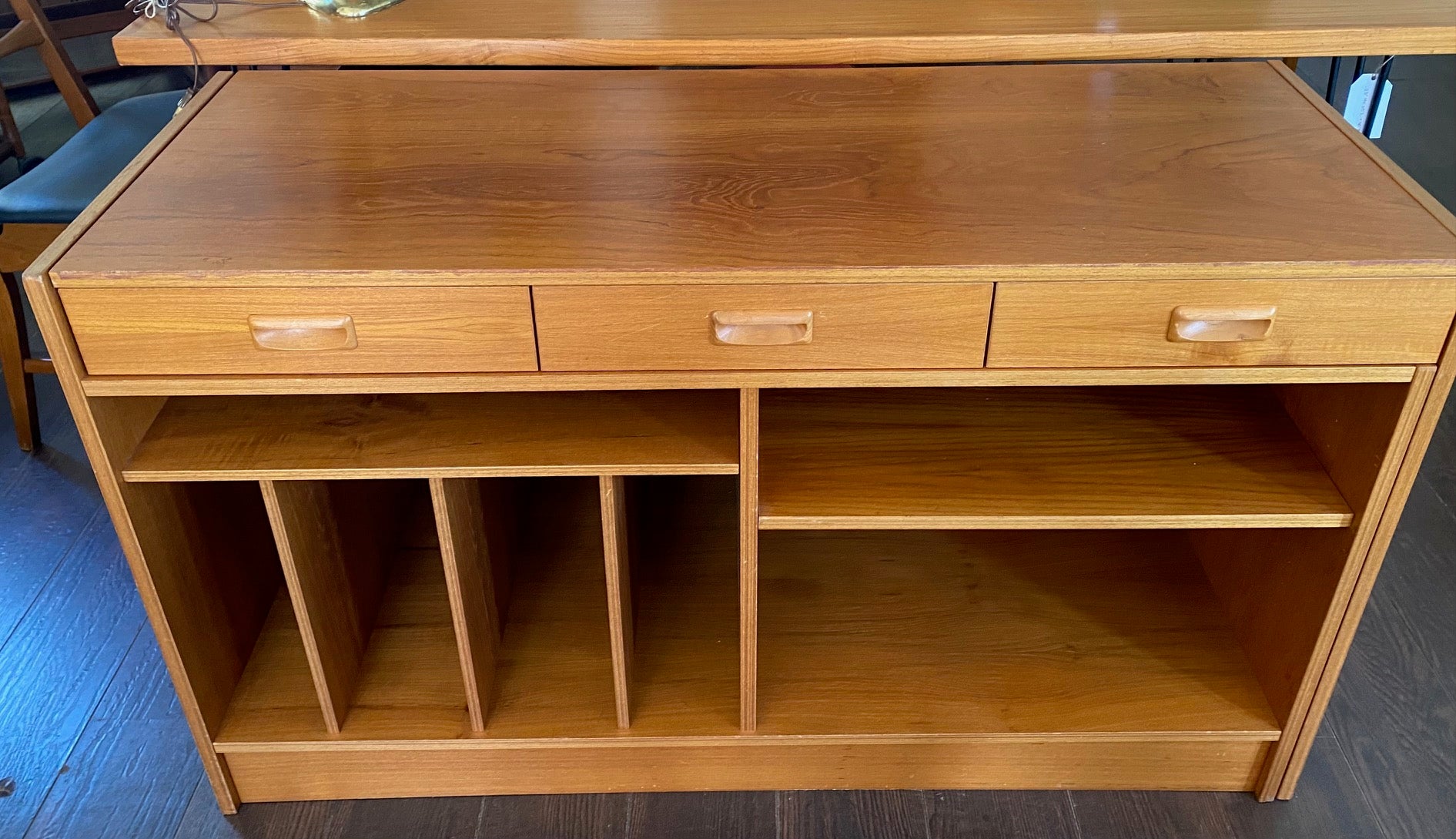 Vintage Expanding Entertainment Unit and Desk
