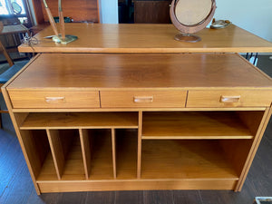 Vintage Expanding Entertainment Unit and Desk