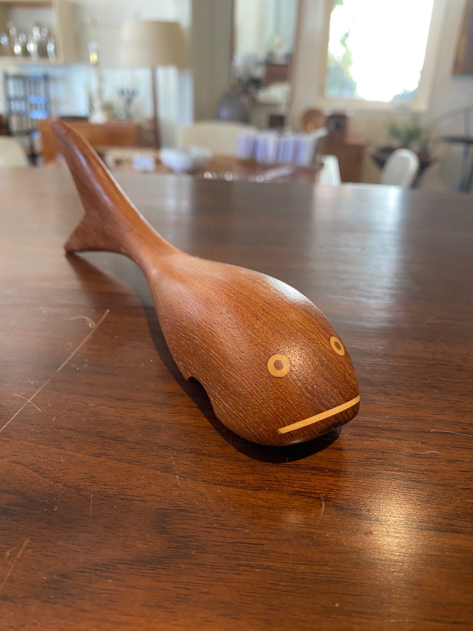 Vintage Teak Whale Can Opener