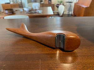 Vintage Teak Whale Can Opener