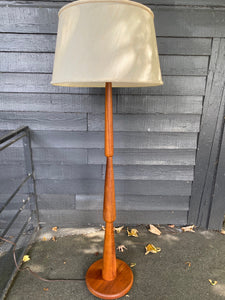 Beautiful MCM Teak Teardrop Floor Lamp