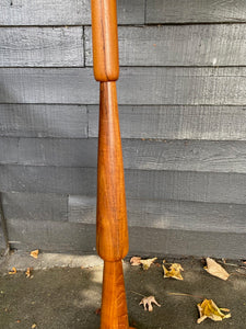 Beautiful MCM Teak Teardrop Floor Lamp