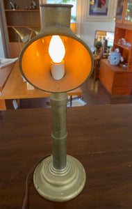 Antique Brass Student Candle Lamp