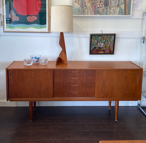 Mid-century Teak Sideboard with Centre Drawers