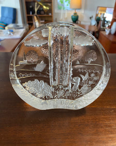 Back view of 1960s Walther Glas Solifleur Vase- Cook Street Vintage