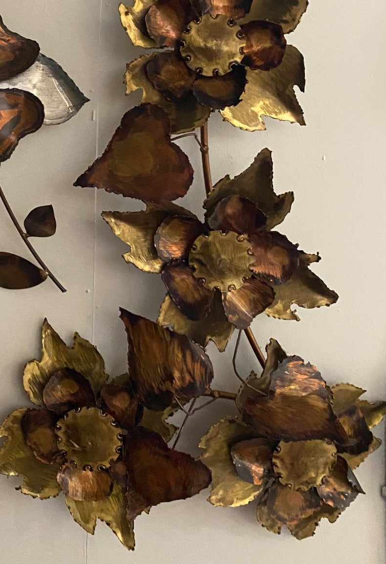 Mid-century torched metal art by Jara Kasik- Cook Street Vintage.