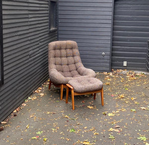 R Huber Chair and Ottoman