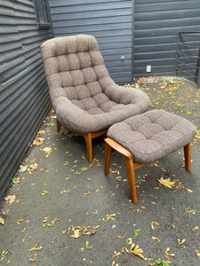 R Huber Chair and Ottoman