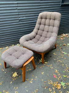 R Huber Chair and Ottoman