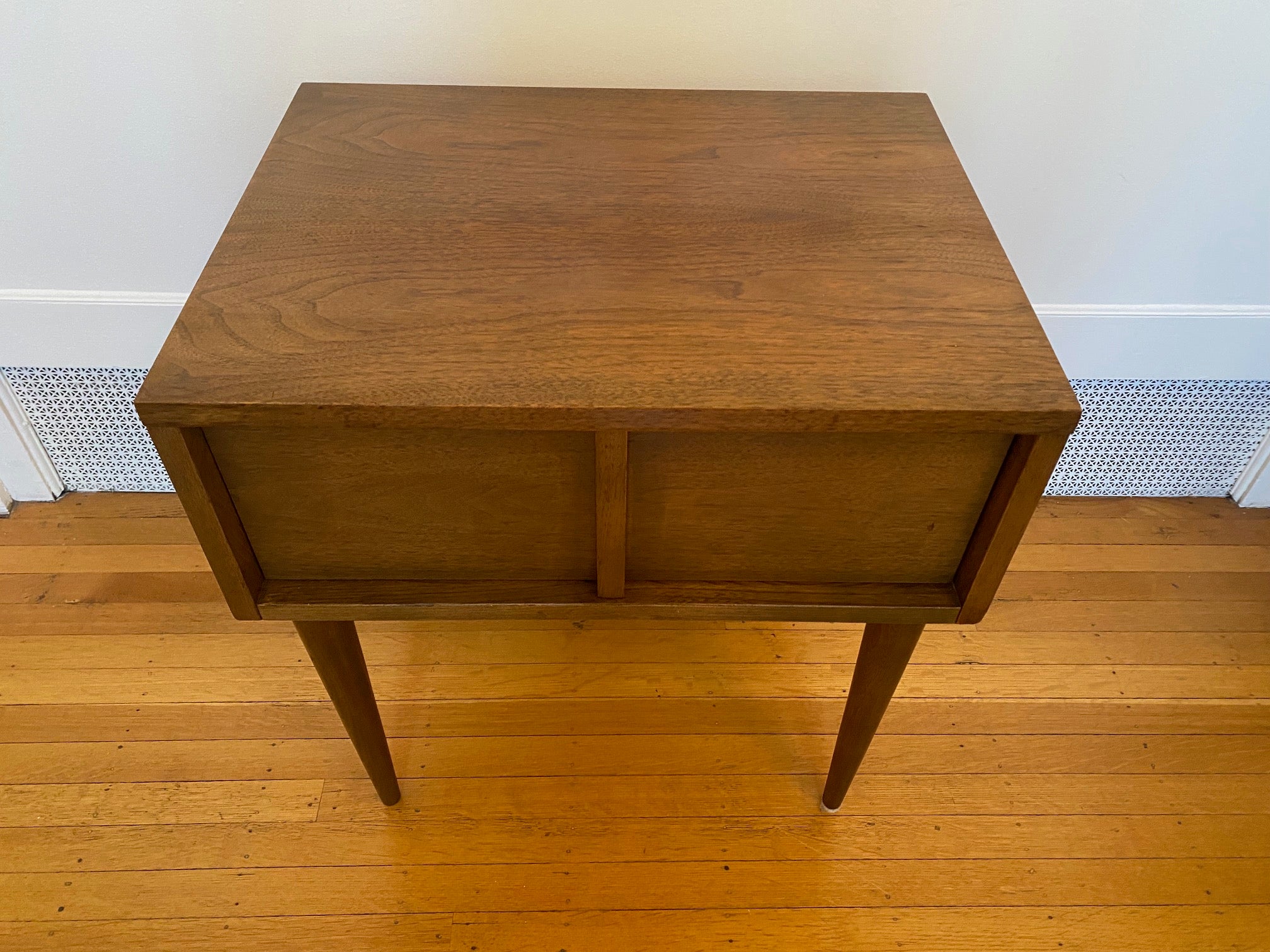 Small Vintage Walnut Night Table