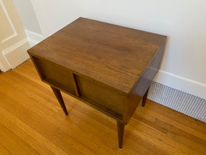 Small Vintage Walnut Night Table