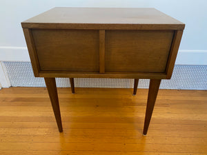 Small Vintage Walnut Night Table