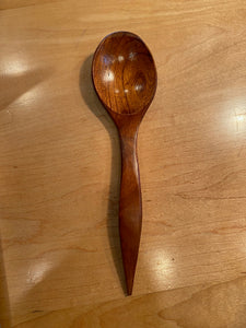 MCM Carved Wood Serving Spoon