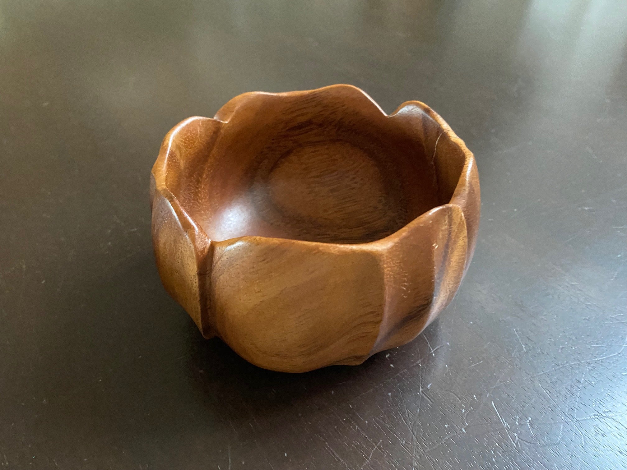 Blair Hawaii Vintage Monkey Pod Hibiscus Bowl- Cook Street Vintage