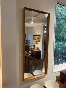 Large Mid-century 1960s Kuvastin Spegel Teak Mirror