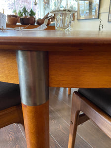 Dyrlund Teak Dining Table with Extending Leaves