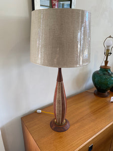 Vintage Ceramic Earth Tone Lamp
