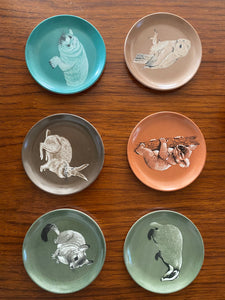 Praesidium Ornamin Melamine Animal Coasters- Cook Street Vintage