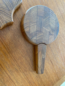 A wonderful small cheese board with spreader designed by Jens Harald Quistgaard for Dansk.- Cook Street Vintage