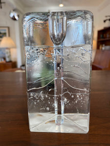 Arkipelago glass candle holder designed by Timo Sarpaneva for iittala- Cook Street Vintage.