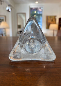 Top view of Arkipelago glass candle holder designed by Timo Sarpaneva for iittala- Cook Street Vintage.