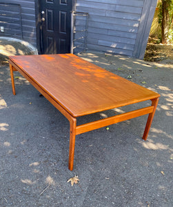 Mid-century Teak Coffee Table with Floating Top by Trioh